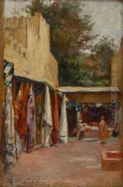 Souk (orientaliste) Oil Painting by Jules Joseph Lefebvre