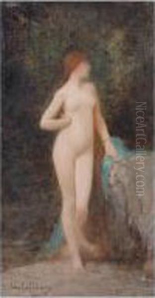 Nu Feminin, Etude Pour Chloe Oil Painting by Jules Joseph Lefebvre