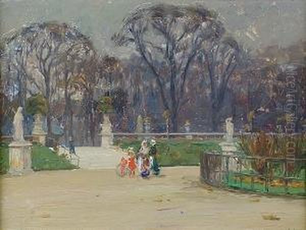 The Tuilleries Gardens Oil Painting by Jean Lefort