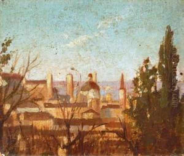 Veduta Di Firenze Oil Painting by Achille Lega