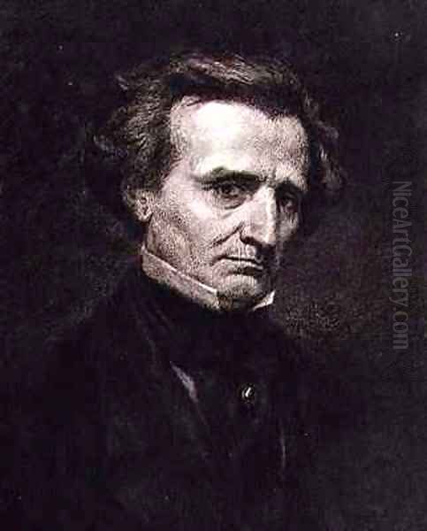 Portrait of Hector Berlioz 1803-69 Oil Painting by Gustave Courbet