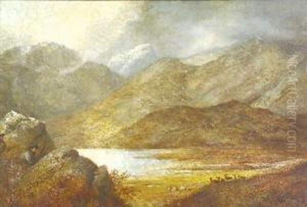 Dundonnell Forest, Westeross, Scotland Oil Painting by Alexander Leggett