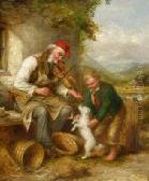 The Music Lesson Oil Painting by Alexander Leggett