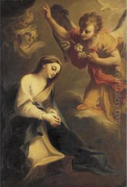 Annunciation Oil Painting by Stefano Maria Legnani