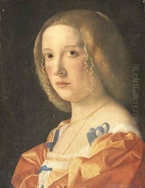 Portrait of a young lady Oil Painting by Giovanni Cariani