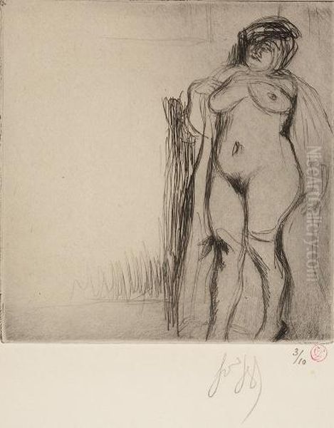 Croquis De Nu Oil Painting by Louis Legrand