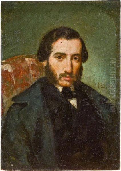 Portrait M. Nollet Oil Painting by Henri Lehmann