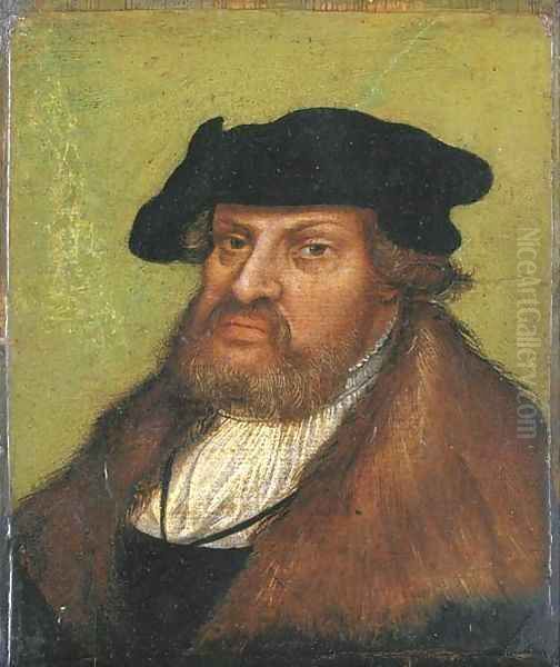 Portrait of the John the Steadfast, Elector of Saxony (1468-1532) Oil Painting by Lucas The Elder Cranach