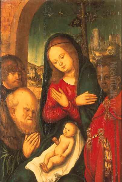 The Adoration of the Magi Oil Painting by Lucas The Elder Cranach