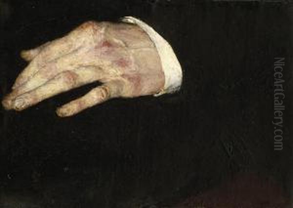 Die Linke Hand Aus Dem Langbehn-bildnis Oil Painting by Wilhelm Leibl