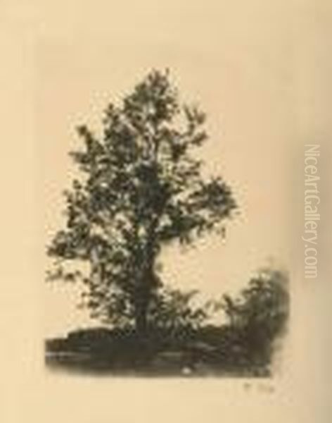 Der Grose Baum Oil Painting by Wilhelm Leibl