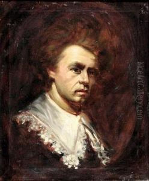 Portrait Des Jungen Rembrandt Van Rijn Oil Painting by Wilhelm Leibl