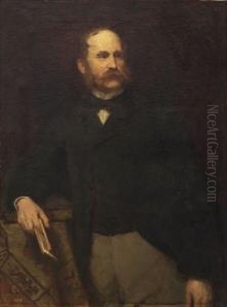 Bildnis Des Karl Maximilian Graf
 Von Seilern Und Aspang Oil Painting by Wilhelm Leibl