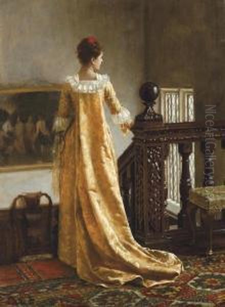 The Golden Train Oil Painting by Edmund Blair Blair Leighton