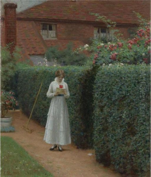 Le Billet Doux Oil Painting by Edmund Blair Blair Leighton