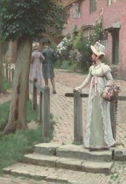 Sally Oil Painting by Edmund Blair Blair Leighton