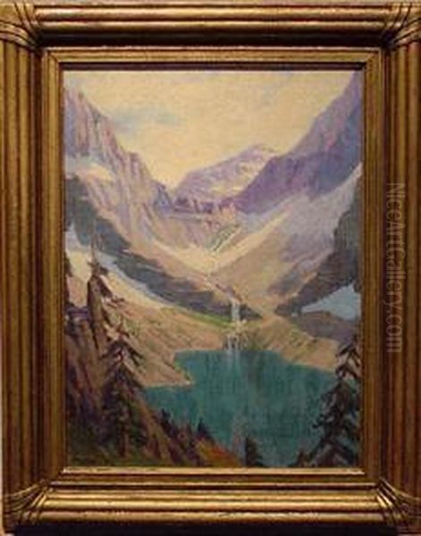 Glacier Lake Oil Painting by Kathryn Woodman Leighton