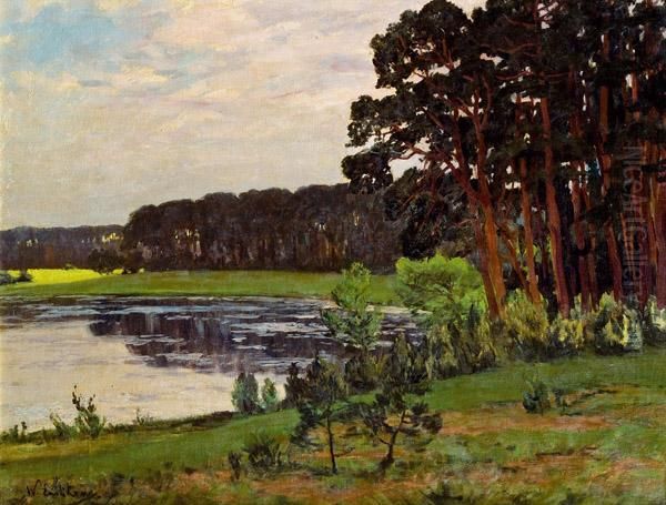 Landschaft Am See Oil Painting by Walter Leistikow