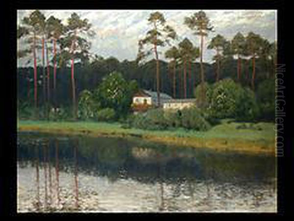 Haus Am Schlachtensee
Ol Auf Leinwand, 73 X 93cm. Unten Rechts Signiert: W. Leistokow.gerahmt Oil Painting by Walter Leistikow