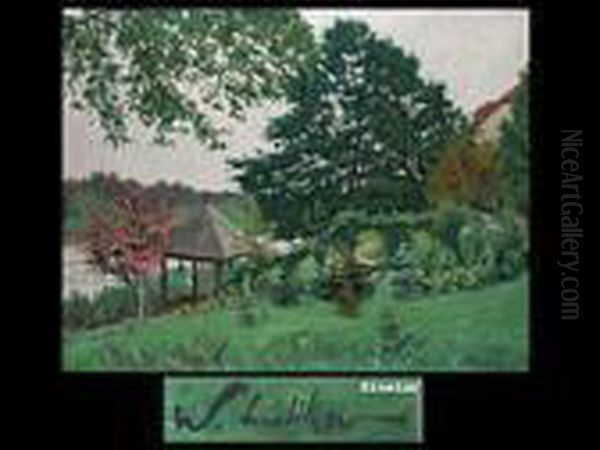 Garten In Grunheide, Fruhling Oil Painting by Walter Leistikow