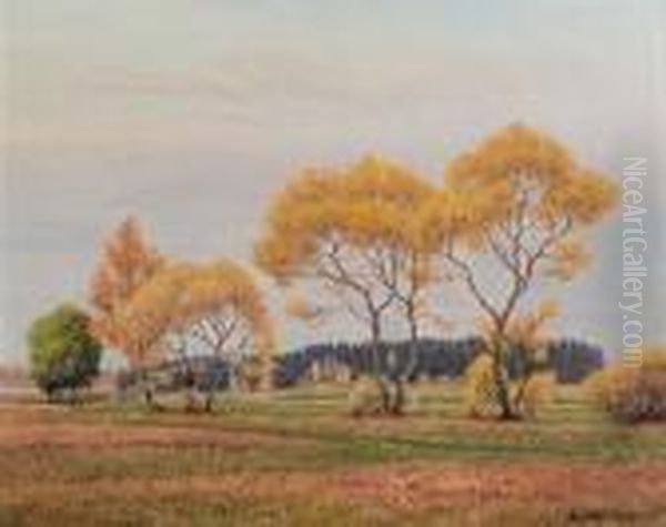 Baume Im Herbst Oil Painting by Thomas Leitner