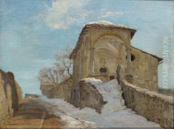 In The Winter Oil Painting by Thomas Leitner