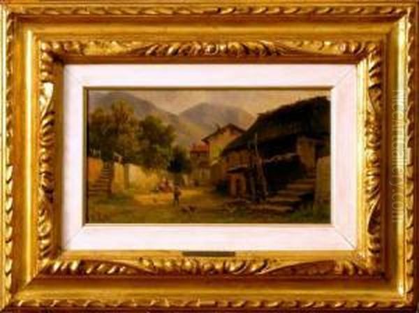 Case Di Campagna Oil Painting by Giovan Battista Lelli