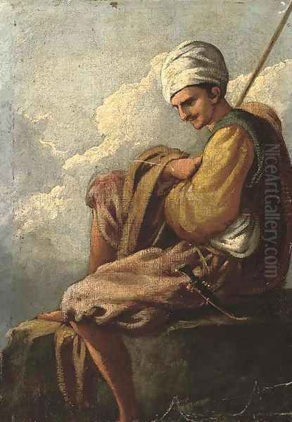 An Ottoman Oil Painting by Giulio Carpioni