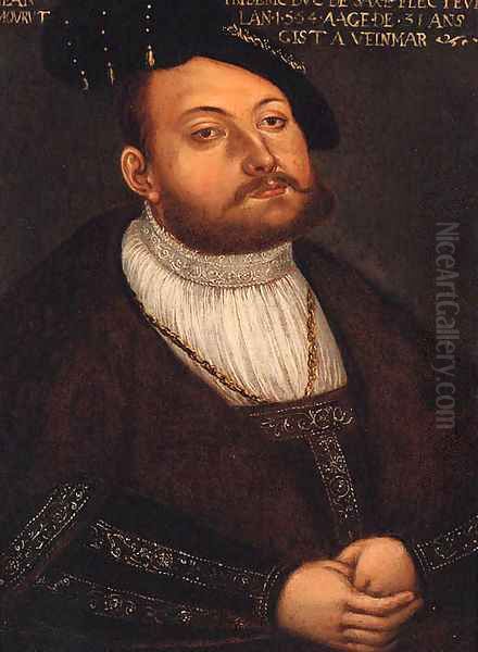 Portrait of Johann Friedrich, Elector of Saxony Oil Painting by Lucas The Younger Cranach