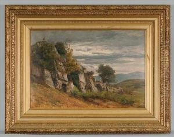 Lemaitre - Paysage Et Rochers Oil Painting by Lemaitre Nathanael