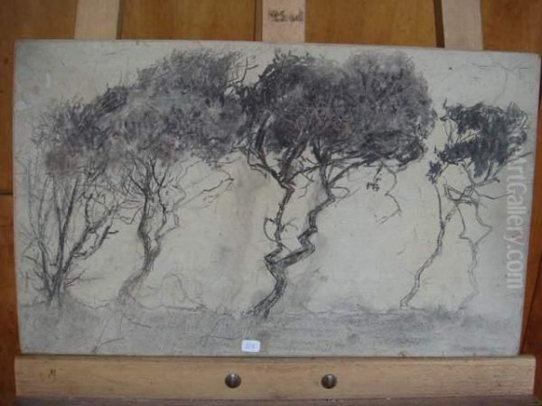 Les Arbres Oil Painting by Charles, L'Aine Lemire