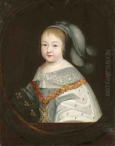 Portrait of the Infant King Louis XIV Oil Painting by Philippe de Champaigne