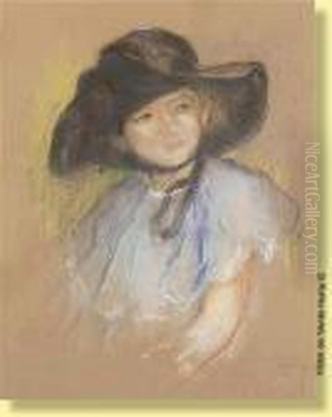 Elegante Au Chapeau Oil Painting by Georges Lemmers