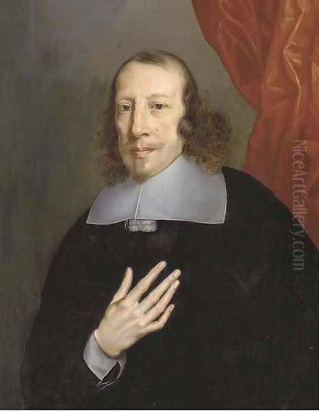 Portrait of a cleric Oil Painting by Philippe de Champaigne