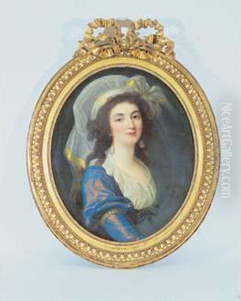 Esquisse Pour Un Portrait De Madame De Cosse Brissac Oil Painting by Marie-Victoire Lemoine