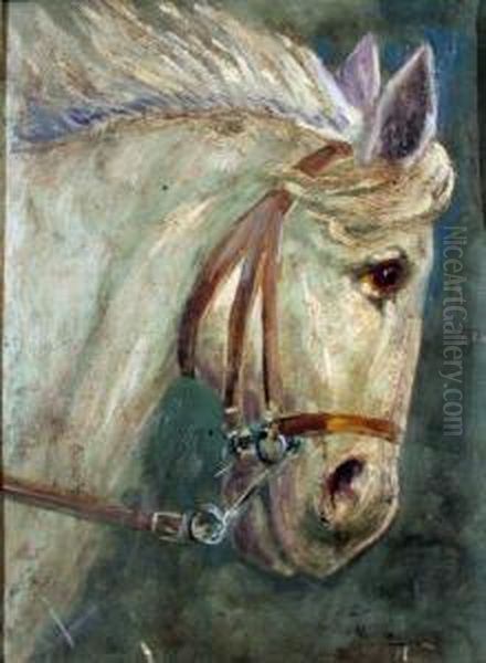 Cavallo Aurelio Oil Painting by Marino Lenci