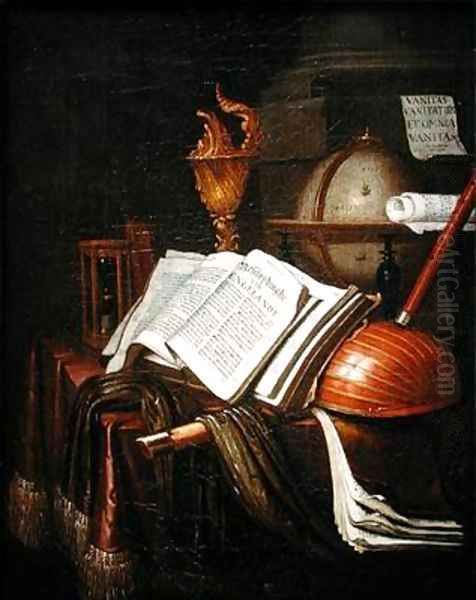 Vanitas Vanitatum et Omnia Vanitas Oil Painting by Evert Collier