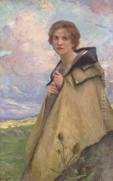 La Bergere Oil Painting by Charles Amable Lenoir