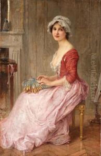 The Seamstress Oil Painting by Charles Amable Lenoir