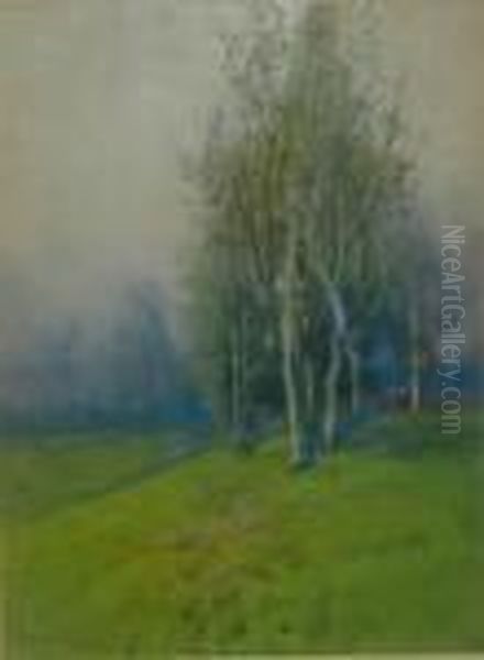 Paesaggio Con Alberi Oil Painting by Rocco Lentini