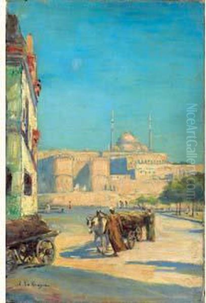 Vue D'istanbul Oil Painting by Fernand Lequesne