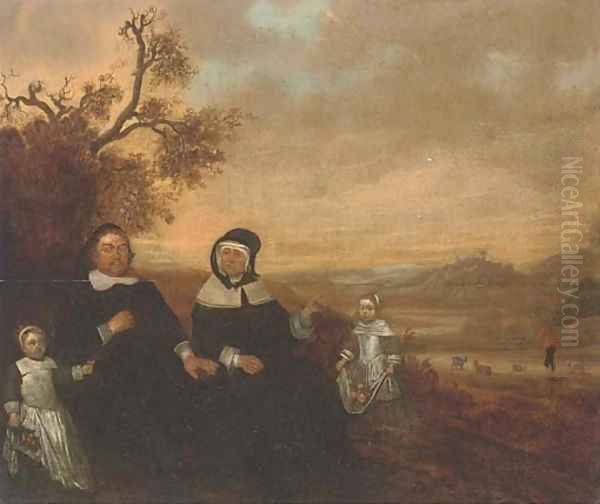 A portrait of a husband and wife Oil Painting by Jacob Gerritsz. Cuyp