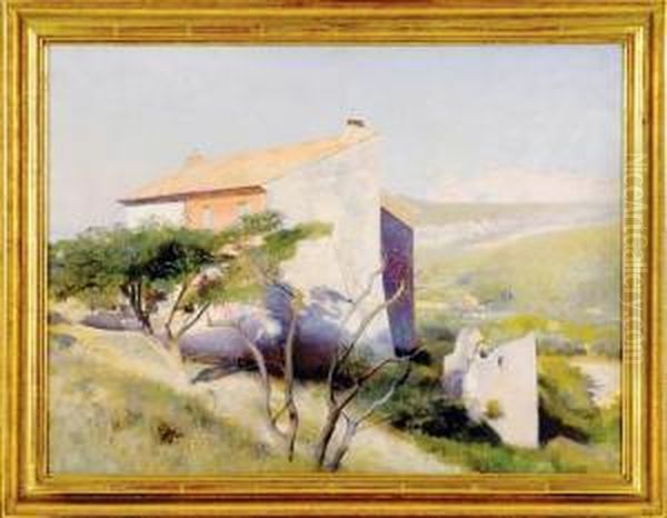 Paysage De Cassis Oil Painting by Paul Alexandre Alfr. Leroy