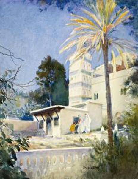 Visite A La Mosquee Sidi Abderrahman A Alger Oil Painting by Paul Alexandre Alfr. Leroy