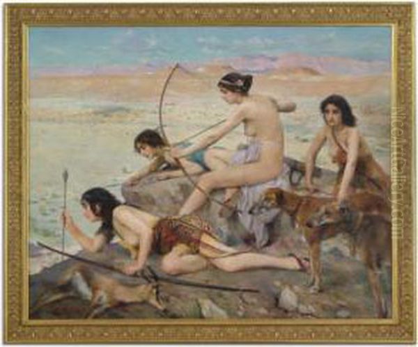 Les Filles D'atlas Oil Painting by Paul Alexandre Alfr. Leroy