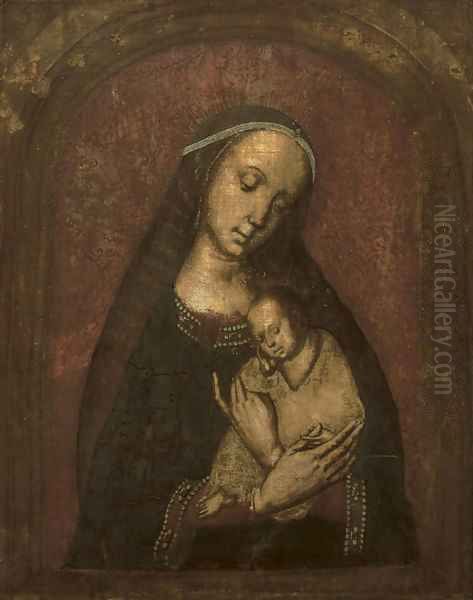 The Virgin and Child Oil Painting by Robert Campin