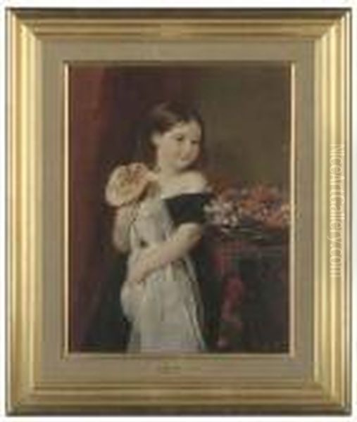 The Birthday Present Oil Painting by Charles Robert Leslie