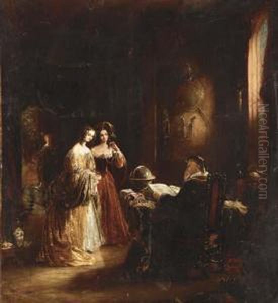 The Secret Messenger Oil Painting by Charles Robert Leslie