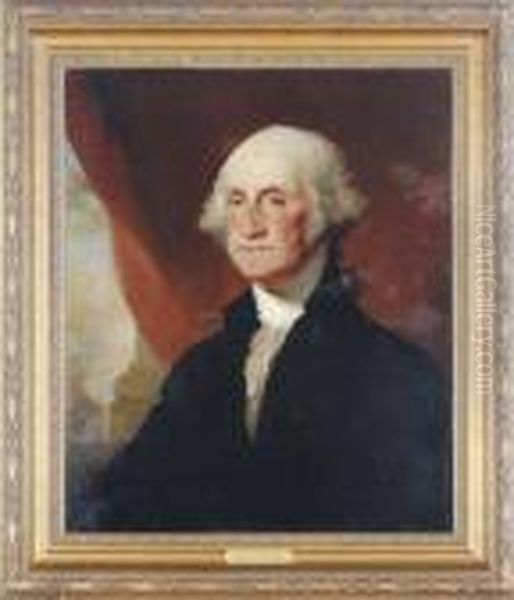 Portrait Of George Washington Oil Painting by George Dunlop, R.A., Leslie