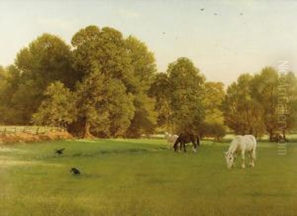 Day Of Rest, Wallingford Oil Painting by George Dunlop, R.A., Leslie